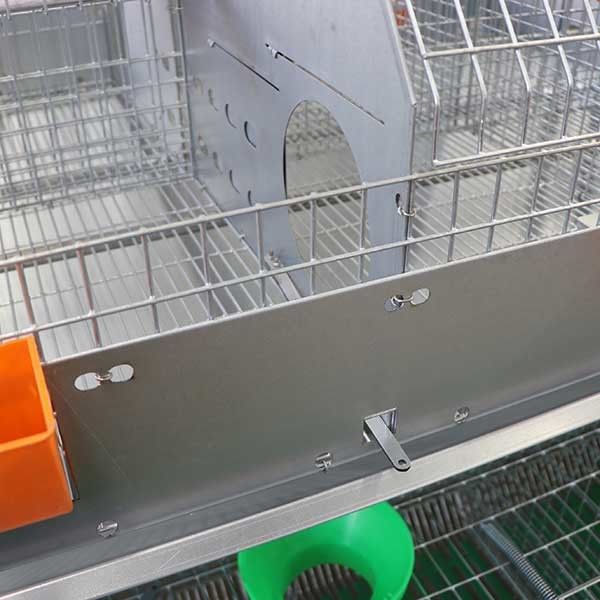 24 خلية بطارية تعمل مزرعة أرنب قفص مستويين من السهل تنظيف دائم